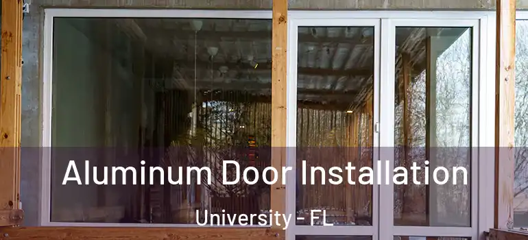  Aluminum Door Installation University - FL