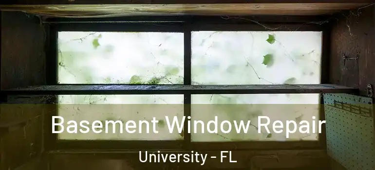  Basement Window Repair University - FL